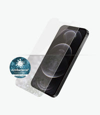 Thumbnail for PANZER GLASS Screen Protector - Case Friendly - For Apple iPhone 12 / iPhone 12 Pro Antibactrial Glass, Protects the Entire Screen, Crystal Clear