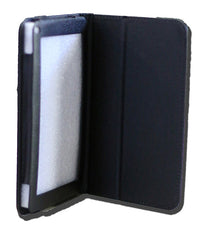 Thumbnail for LeaderTab10Q Folio Case Black Faux Leather. Camera hole rear