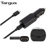 Thumbnail for Targus 45W USB-C Car Charger with 1.2M Removable Cable/ 3A Fast Charging/Bult-in surge protection for Mobile Phones,Tablets, Laptops