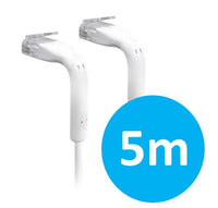 Thumbnail for UBIQUITI patch cable with both end bendable RJ45 5m - White
