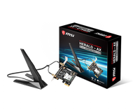Thumbnail for MSI HERALD-AX INTEL AX200NGW WI-FI 6 PCI-E Adapter, PCI-E x1, Bluetooth 5, 2.4 GHz/5 GHz Frequency, 2.4 Gbps Max Speed