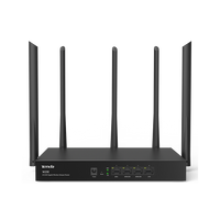 Thumbnail for TENDA W20E AC1350 Gigabit Wireless Load Balance Router, 500 Square Meters, 867/450Mbps, 100 Users, Gigabit Port, Remote Domain Maintenance, Metal Case
