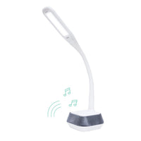 Thumbnail for MBEAT actiVIVA LED Desk Lamp with Bluetooth Speaker - 12V 1.5A 5W/LED illumination Switches/Warm Cool Modes/Rubberized Flexible Neck/Touch Sensitive(