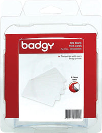 Thumbnail for BADGY 100 X THICK Plastic Polyvinyl Chloride PVC cards 076MM-30MIL Printable, Media thickness: 118