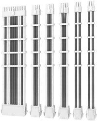 Thumbnail for ANTEC PSU - Sleeved Extension Cable Kit V2 - Grey / White. 24PIN ATX, 4+4 EPS, 8PIN PCI-E, 6PIN PCI-E, Compatible with Standard PSU