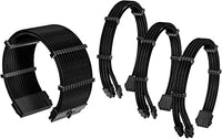 Thumbnail for ANTEC PSU - Sleeved Extension Cable Kit V2 - Black. 24PIN ATX, 4+4 EPS, 8PIN PCI-E, 6PIN PCI-E, Compatible with Standard PSU