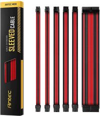 Thumbnail for ANTEC PSU - Sleeved Extension Cable Kit V2 - Red / Black. 24PIN ATX, 4+4 EPS, 8PIN PCI-E, 6PIN PCI-E, Compatible with Standard PSU
