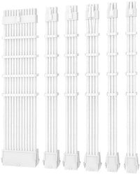 Thumbnail for ANTEC PSU - Sleeved Extension Cable Kit V2 - White. 24PIN ATX, 4+4 EPS, 8PIN PCI-E, 6PIN PCI-E, Compatible with Standard PSU