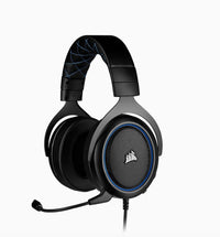 Thumbnail for Corsair HS50 PRO Blue STEREO Gaming Headset, 50mm neodymium speaker, Optimized unidirectional microphone, Discord Certified