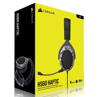 Thumbnail for CORSAIR HS60 HAPTIC Stereo Gaming Headset with Haptic Bass - Black with Camouflage Black and White Headset Cover