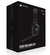 Thumbnail for CORSAIR HS80 RGB Wireless Carbon- Dolby Atoms, Hyper Fast Slipstream Wireless - Gaming Headset Headphones