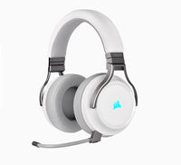 Thumbnail for Corsair Virtuoso Wireless RGB White 7.1 Headset. High Fidelity Ultra Comfort, supports USB and 3.5mm Gaming Headset