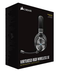 Thumbnail for Corsair Virtuoso Wireless RGB SE Gunmetal 7.1 Headset. High Fidelity Ultra Comfort, supports USB and 3.5mm Gaming Headset