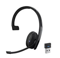 Thumbnail for SENNHEISER Adapt 230 on-ear single-sided Bluetooth headset with USB dongle UC optimised and Microsoft Teams certified Noise-cancelling mic