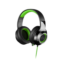 Thumbnail for EDIFIER V4 (G4) 7.1 Virtual Surround Sound USB Gaming Headset Green - V7.1 Surround Sound/ Retractable Mic/LED Lights Mesh/USB/Gaming/PC/Laptop