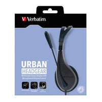 Thumbnail for Verbatim Multimedia Headset with Microphone - Wide Frequency Stereo, 40mm Drivers, Comfortable Ergonomic Fit, Adjustable, Built-in, omni-directional