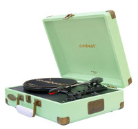 Thumbnail for MBEAT Woodstock 2 Tiffany Green Retro Turntable Player