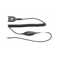 Thumbnail for Sennheiser Bottom cable: Easy Disconnect to modular plug - coiled cable to be used with Avaya 1600/9600 series telephones