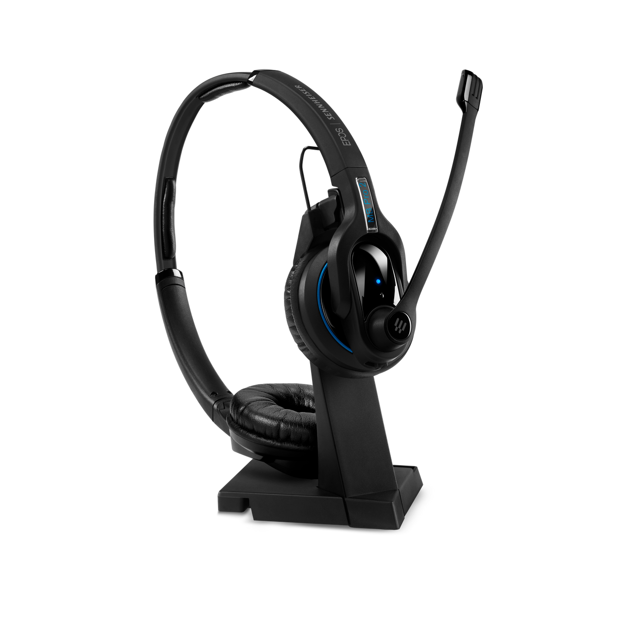 SENNHEISER | Sennheiser IMPACT MB Pro2 UC ML Bluetooth 4.0 Headset with Desk USB Stand, Binaural, Noise Cancelling Mic, Upto 15 Hours Talk, Teams Certified