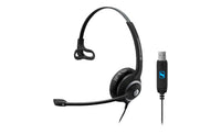 Thumbnail for Sennheiser SC230 USB Wide Band Monaural headset with Noise Cancelling mic - built-in USB interface, no call control