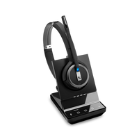 Thumbnail for SENNHEISER SDW 5066 DECT Wireless Office headset with base station, for PC, deskphone and mobile, with BTD 800 dongle, binaural headset