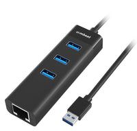 Thumbnail for MBEAT 3-Port USB 3.0 Hub & Gigabit Ethernet - Black