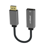 Thumbnail for MBEAT Elite Display Port to HDMI Adapter - Converts DisplayPort to HDMI Female Port, Supports 4K@60Hz (3840×2160), Nylon Braided Cable - Space Grey