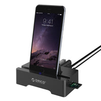 Thumbnail for ORICO 3 Port USB2.0 Docking Station of Cellphone and PAD for SD & TF with 1M USB3.0