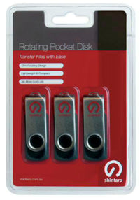 Thumbnail for Shintaro 16GB Rotating Pocket Disk 3 Pack USB2.0