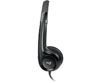 Thumbnail for Logitech Wired USB Headset H390, Black, Noise Cancelling MIC, 1.8m Cable, In-line Audio Control