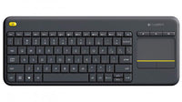 Thumbnail for Logitech Wireless Keyboard K400 Plus, Black, USB Receiver, Inbuilt Touch Pad Powered by 2xAA, included