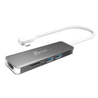 Thumbnail for J5create JCD372 USB-C 3.1 SuperSpeed+ Multi-Adapter - USB-C to HDMI, SD card reader, 2 x USB-A 3.1