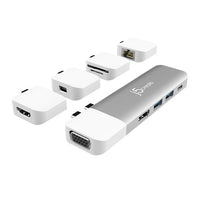Thumbnail for J5Create JCD389 Modular 11-in- 1 mini Dock perfect for MacBook, MacBook Air, MacBook Pro