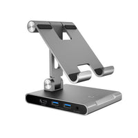 Thumbnail for J5create JTS224 Multi-Angle Stand Docking Station for iPad, Samsung Tablet, Surface Pro 8 (USB-C to 4K HDMI, USB-C 100W PD, USB-Ax2, SD card reader)