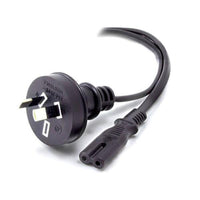 Thumbnail for ALOGIC 2m Aus 2 Pin Mains Plug to IEC C7 Male to Female