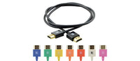 Thumbnail for Kramer Ultra Slim Flexible High-Speed HDMI Cable with Ethernet - Black - 0.90m 3ft Standard Cable Assemblies