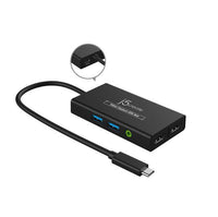 Thumbnail for J5create JVA01 Video Capture USB Hub - Designed to function as a USB hub and a UVC capture device - HDMI Capture with Power Delivery + USB-C Hub HDMI