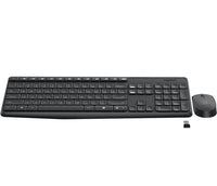 Thumbnail for Logitech Wireless Keyboard & Mouse Combo, MK235, Black, USB Receiver, Full Size.