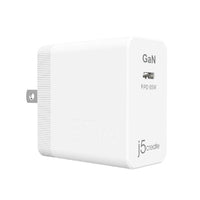 Thumbnail for J5Create JUP1365 65W GaN PD USB-C Mini Charger AC Wall charger for Smartphones, Tablets and Laptops