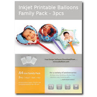 Thumbnail for Inkjet Printable Balloons 3pcs Family Pack
