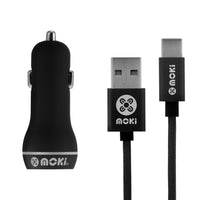 Thumbnail for MOKI Type-C SynCharge Braided Cable + Car Charger