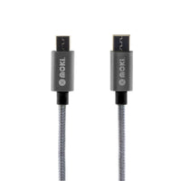 Thumbnail for MOKI Braided Type-C to Micro SynCharge Cable - 90cm/3ft - Gun Metal