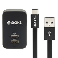 Thumbnail for MOKI Type-C SynCharge Cable + Wall Charger