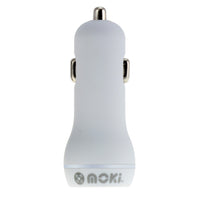 Thumbnail for MOKI Dual USB Car Charger - White