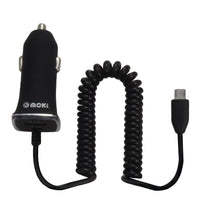 Thumbnail for MOKI Fixed MicroUSB Cable Car Charger