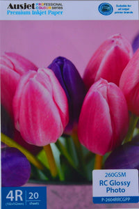 Thumbnail for AUSJET 200gm 4R High Gloss Photo Paper (20 Sheets)