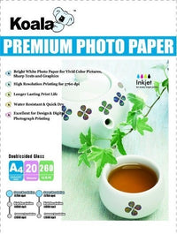 Thumbnail for KOALA 260gsm A4 Double Sided High Gloss Photo Paper 20 Sheets