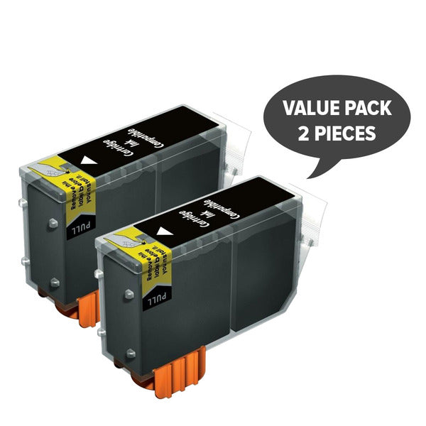 2 x PGI-520 Pigment Black Compatible Inkjet Cartridge