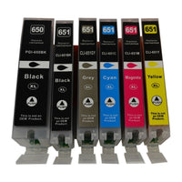 Thumbnail for PGI-650XL CLI-651XL Compatible Inkjet Set 6 Cartridges [Boxed Set]