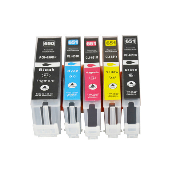 PGI-650XL CLI-651XL Compatible Inkjet Set 5 Cartridges [Boxed Set]